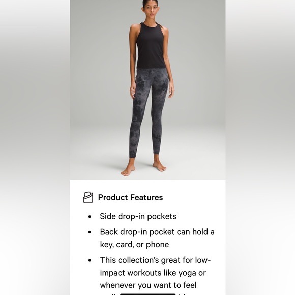 🍋NWT (0) LuluLemon Align highrise 25 inch inseam with pockets - Picture 5 of 11